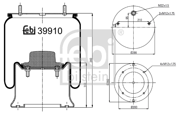 Bellow, air suspension